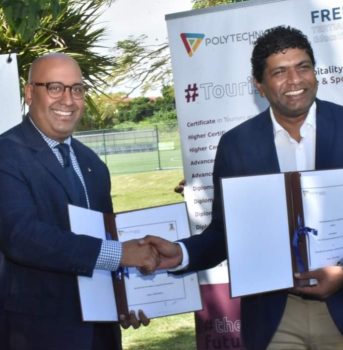 MoU signing between Mauritius Football Association and Polytechnics Mauritius